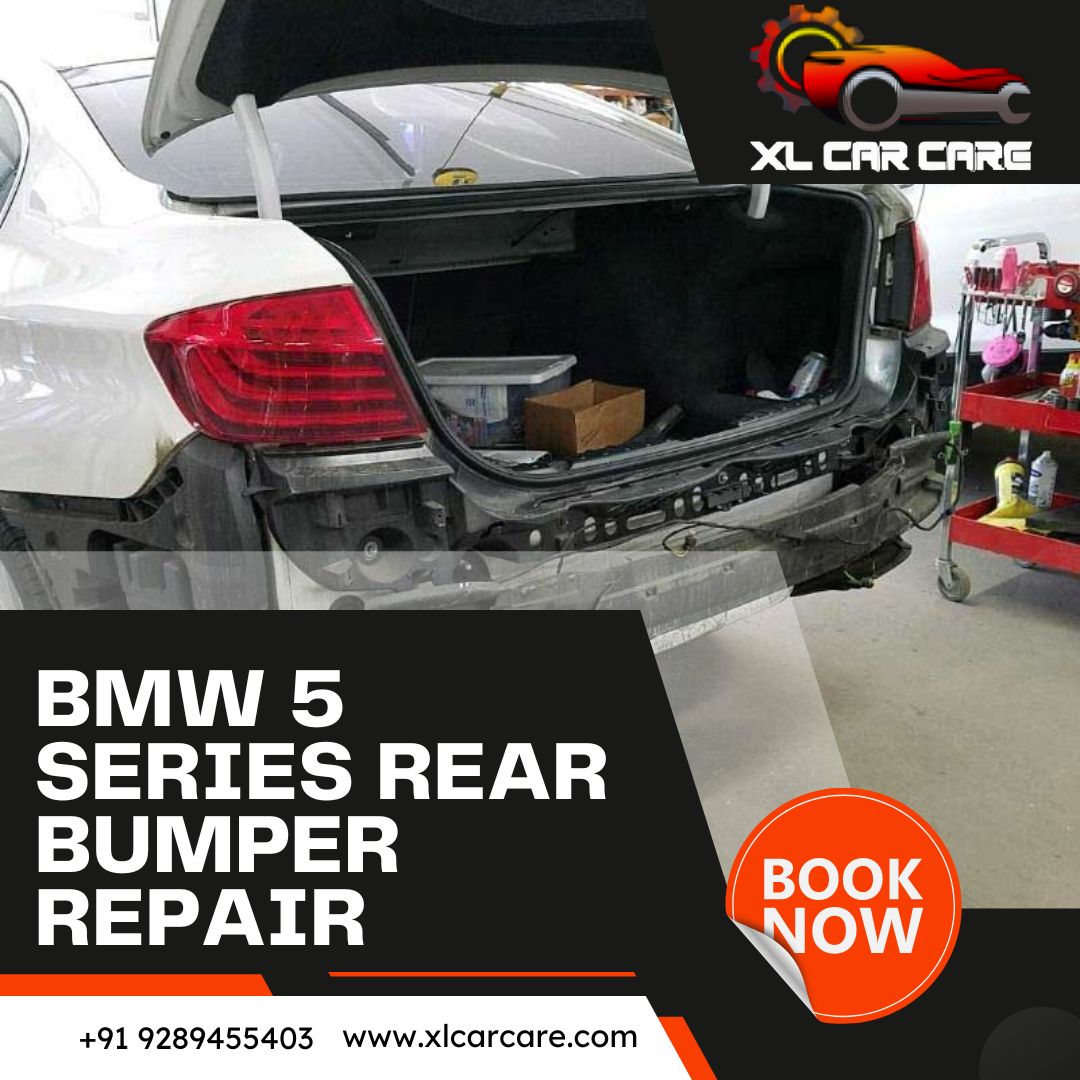 BMW 5 Series Rear Bumper Repair - xl car care