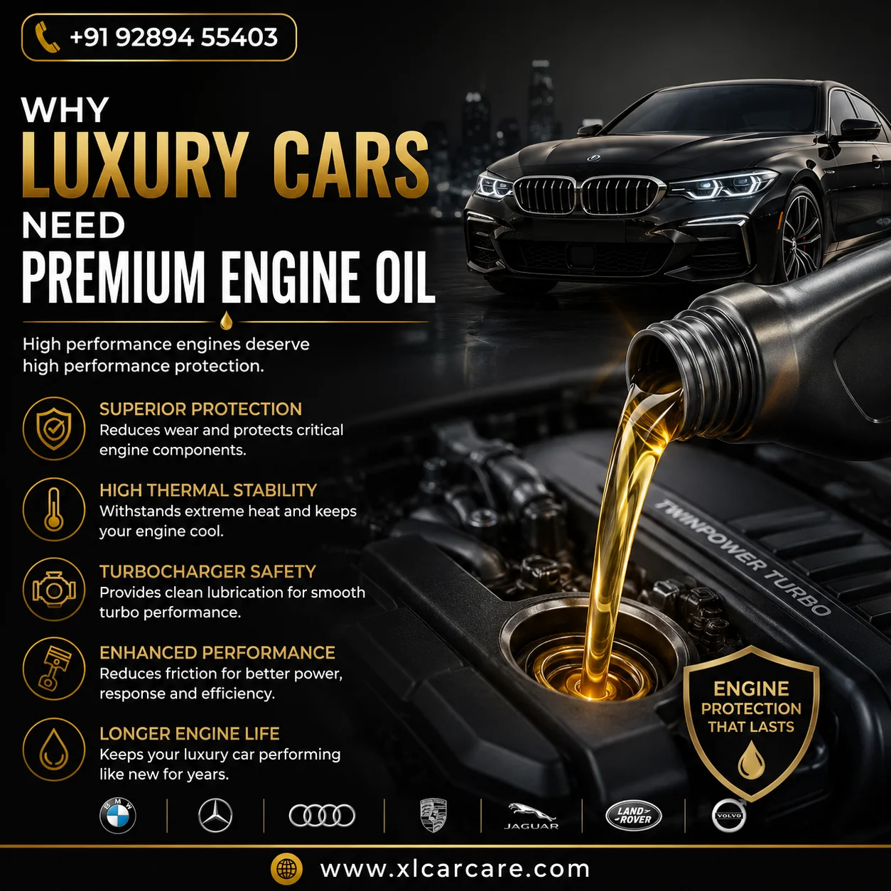 Luxury Car Engine Oil