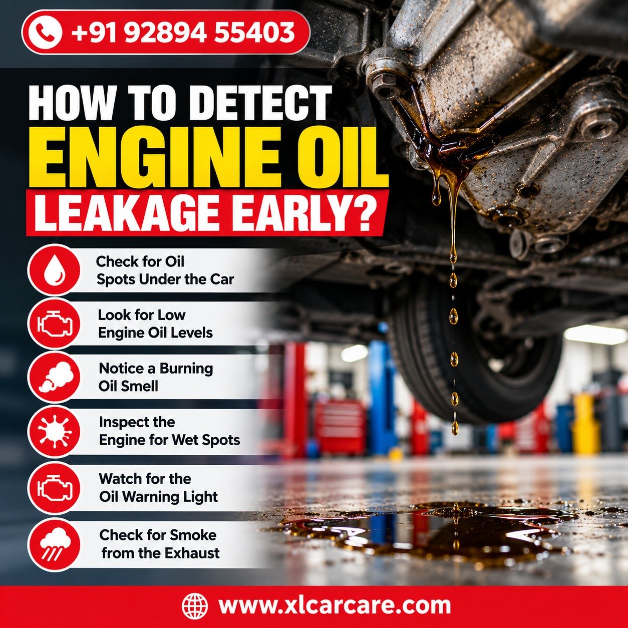 How to Detect Engine Oil Leakage Early