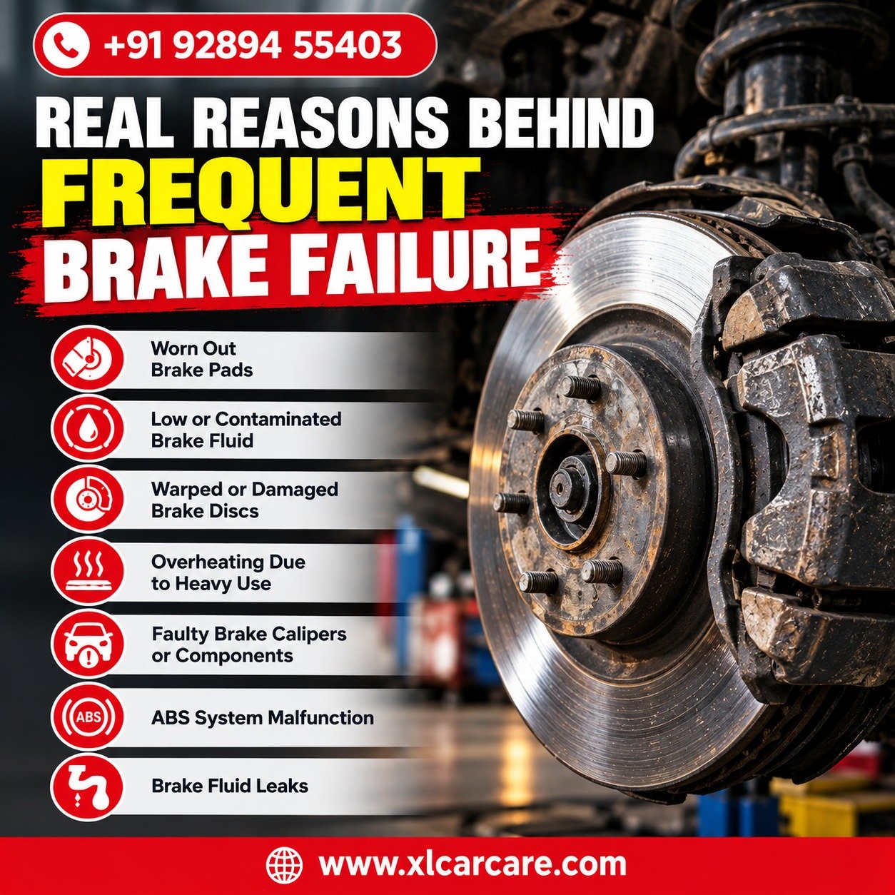 Real Reasons Behind Frequent Brake Failure