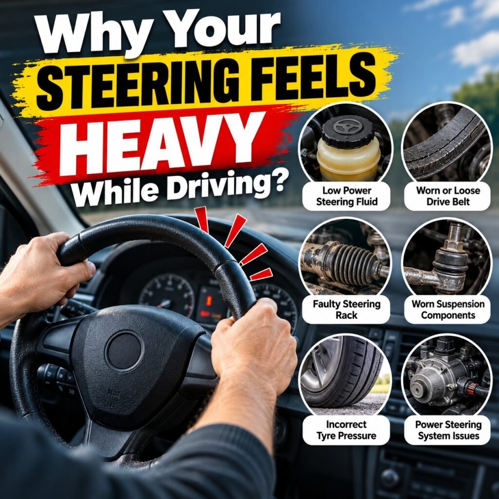 Why Your Steering Feels Heavy While Driving